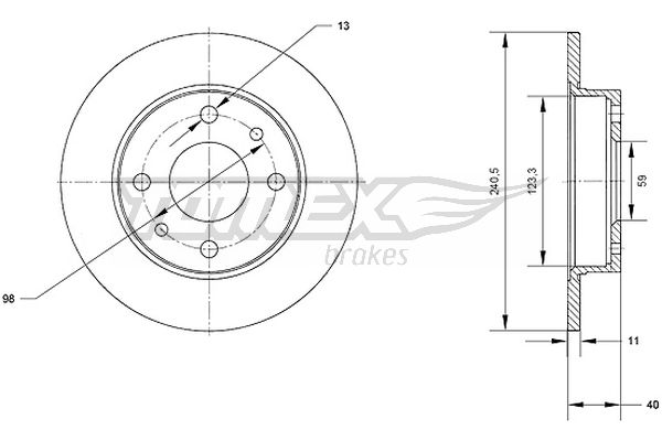 TOMEX Brakes TX 70-04...